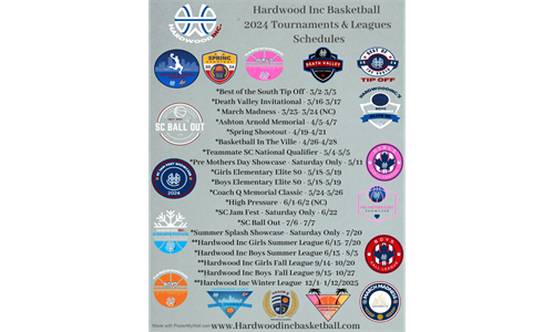 Hardwood Inc 2024 Tournaments