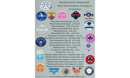 Hardwood Inc 2024 Tournaments